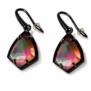 Kendra Scott Gunmetal Drop Earrings
